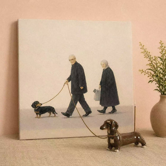 Porta incienso de perro salchicha