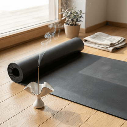 Porta incienso de pétalos de cerámica